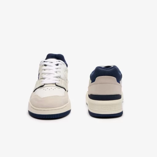 Lacoste Sneakers>Herren-Sneakers Lineshot Aus Leder Mit Logo White / Navy 042