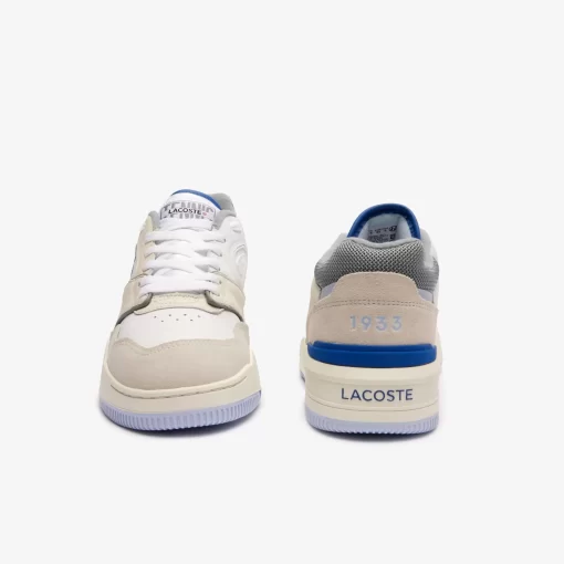 Lacoste Sneakers>Herren-Sneakers Lineshot Aus Leder Mit Logo White/Light Blue 1T3