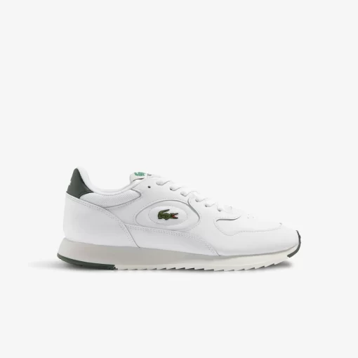 Lacoste Sneakers>Herren-Sneakers Linetrack Aus Leder White/Green 082