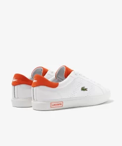 Lacoste Sneakers>Herren-Sneakers Powercourt 2.0 Orange Aus Leder White/Orange 1U2