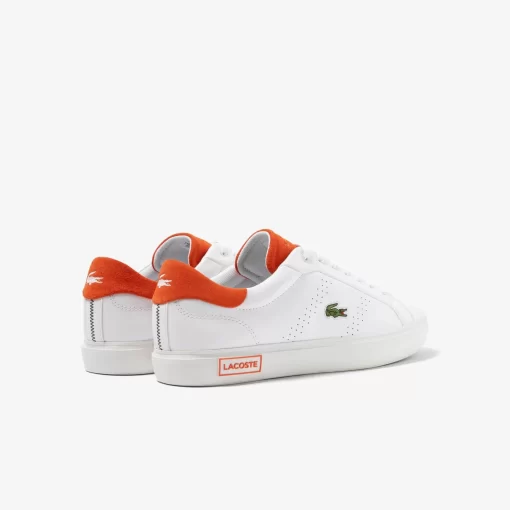 Lacoste Sneakers>Herren-Sneakers Powercourt 2.0 Orange Aus Leder White/Orange 1U2