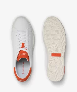 Lacoste Sneakers>Herren-Sneakers Powercourt 2.0 Orange Aus Leder White/Orange 1U2