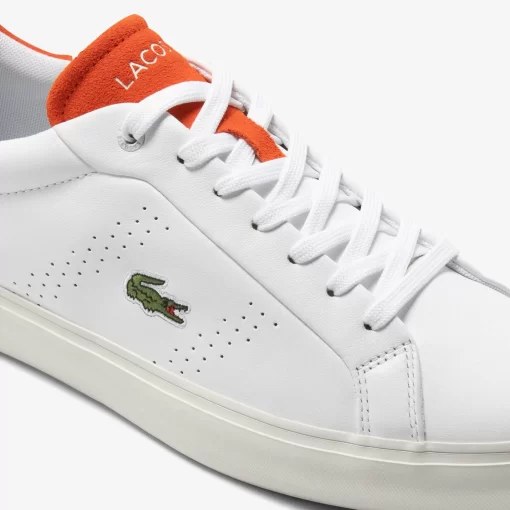 Lacoste Sneakers>Herren-Sneakers Powercourt 2.0 Orange Aus Leder White/Orange 1U2