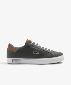 Lacoste Sneakers>Herren-Sneakers Powercourt Aus Leder Dark Grey/Brown 5A8