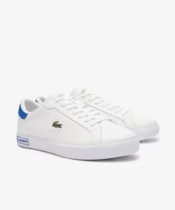 Lacoste Sneakers>Herren-Sneakers Powercourt Aus Leder Wht/Blue 080