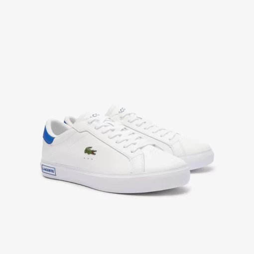 Lacoste Sneakers>Herren-Sneakers Powercourt Aus Leder Wht/Blue 080