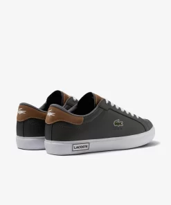 Lacoste Sneakers>Herren-Sneakers Powercourt Aus Leder Dark Grey/Brown 5A8