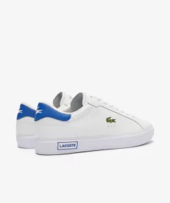 Lacoste Sneakers>Herren-Sneakers Powercourt Aus Leder Wht/Blue 080