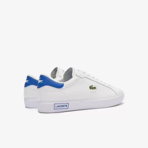 Lacoste Sneakers>Herren-Sneakers Powercourt Aus Leder Wht/Blue 080