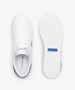 Lacoste Sneakers>Herren-Sneakers Powercourt Aus Leder Wht/Blue 080