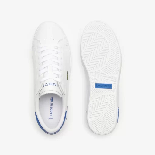 Lacoste Sneakers>Herren-Sneakers Powercourt Aus Leder Wht/Blue 080