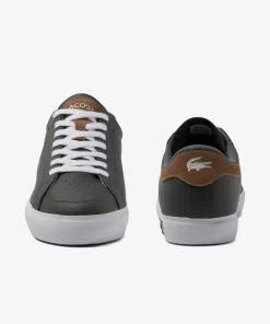 Lacoste Sneakers>Herren-Sneakers Powercourt Aus Leder Dark Grey/Brown 5A8