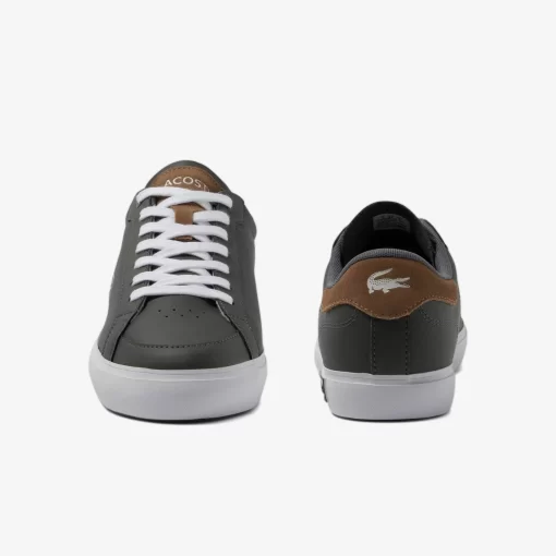 Lacoste Sneakers>Herren-Sneakers Powercourt Aus Leder Dark Grey/Brown 5A8