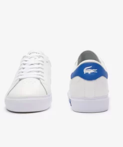 Lacoste Sneakers>Herren-Sneakers Powercourt Aus Leder Wht/Blue 080