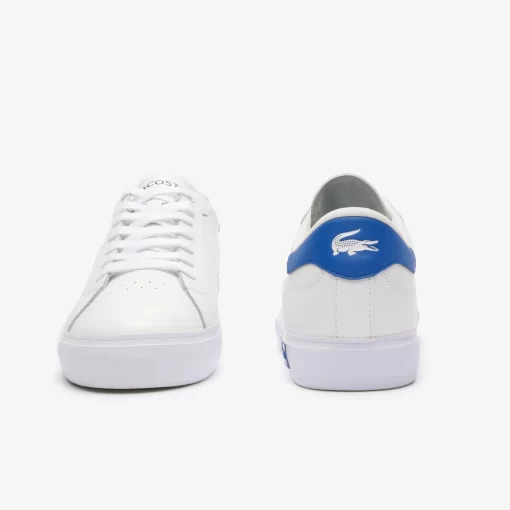 Lacoste Sneakers>Herren-Sneakers Powercourt Aus Leder Wht/Blue 080