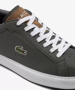 Lacoste Sneakers>Herren-Sneakers Powercourt Aus Leder Dark Grey/Brown 5A8