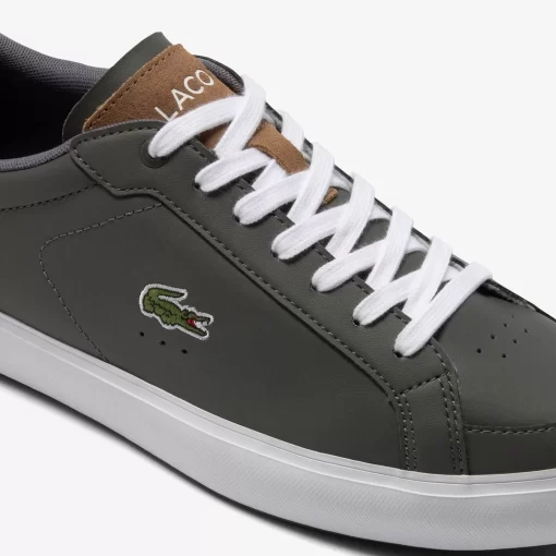 Lacoste Sneakers>Herren-Sneakers Powercourt Aus Leder Dark Grey/Brown 5A8