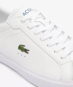 Lacoste Sneakers>Herren-Sneakers Powercourt Aus Leder Wht/Blue 080