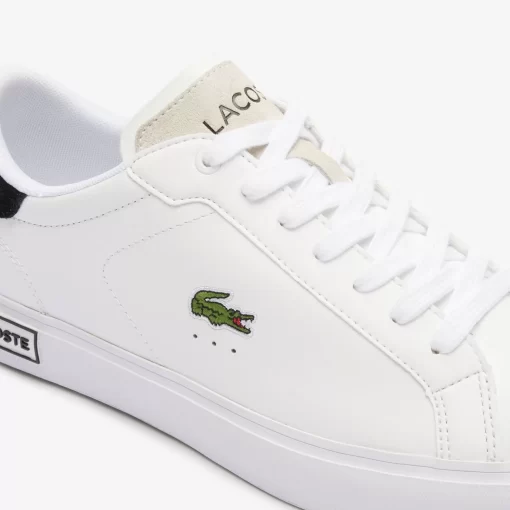 Lacoste Sneakers>Herren-Sneakers Powercourt Aus Leder Mit Logo An Der Lasche White/Black 147