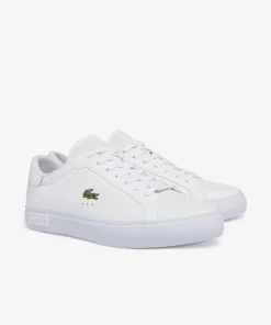 Lacoste Sneakers>Herren-Sneakers Powercourt Aus Poliertem Leder White/White 21G