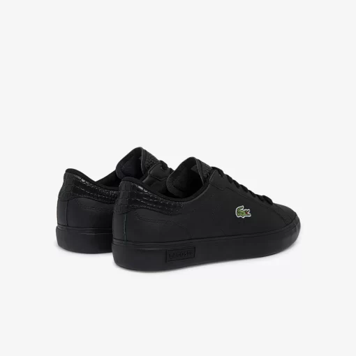 Lacoste Sneakers>Herren-Sneakers Powercourt Aus Poliertem Leder Black / Black 02H