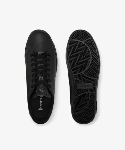 Lacoste Sneakers>Herren-Sneakers Powercourt Aus Poliertem Leder Black / Black 02H