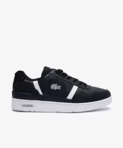 Lacoste Sneakers>Herren-Sneakers T-Clip Aus Bedrucktem Leder Black White 312