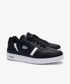 Lacoste Sneakers>Herren-Sneakers T-Clip Aus Bedrucktem Leder Black White 312