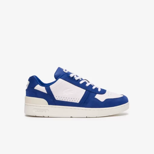 Lacoste Sneakers>Herren-Sneakers T-Clip Aus Kontrastleder Wht/Blue 080