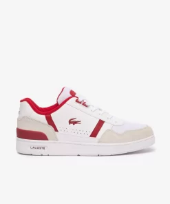 Lacoste Sneakers>Herren-Sneakers T-Clip Aus Kontrastleder White / Red 286