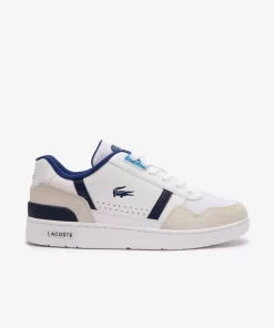 Lacoste Sneakers>Herren-Sneakers T-Clip Aus Kontrastleder Wht/Blue 080