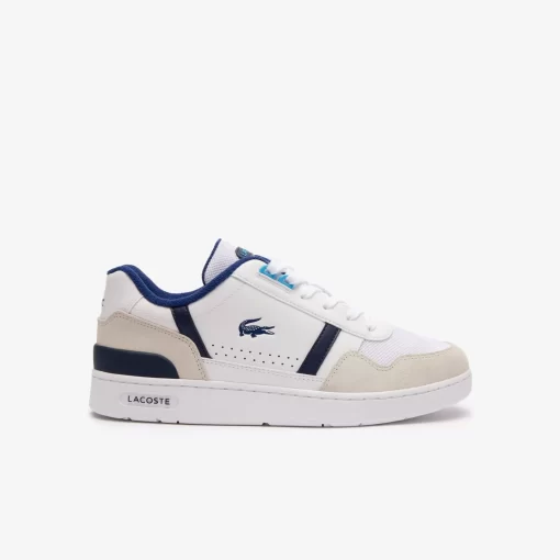 Lacoste Sneakers>Herren-Sneakers T-Clip Aus Kontrastleder Wht/Blue 080