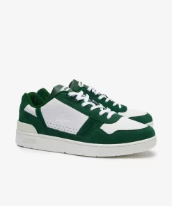 Lacoste Sneakers>Herren-Sneakers T-Clip Aus Kontrastleder White/Dark Green 1R5