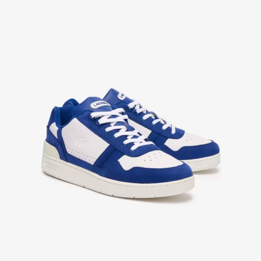 Lacoste Sneakers>Herren-Sneakers T-Clip Aus Kontrastleder Wht/Blue 080