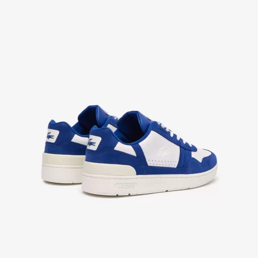 Lacoste Sneakers>Herren-Sneakers T-Clip Aus Kontrastleder Wht/Blue 080