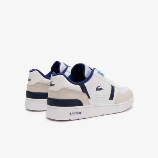 Lacoste Sneakers>Herren-Sneakers T-Clip Aus Kontrastleder Wht/Blue 080