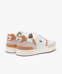 Lacoste Sneakers>Herren-Sneakers T-Clip Aus Kontrastleder Wht/Lt Brw 2J8