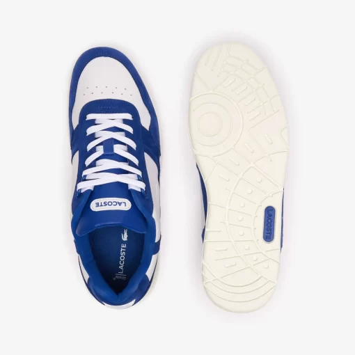 Lacoste Sneakers>Herren-Sneakers T-Clip Aus Kontrastleder Wht/Blue 080