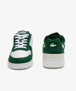 Lacoste Sneakers>Herren-Sneakers T-Clip Aus Kontrastleder White/Dark Green 1R5