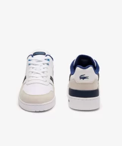 Lacoste Sneakers>Herren-Sneakers T-Clip Aus Kontrastleder Wht/Blue 080