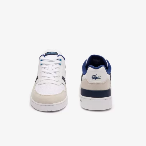 Lacoste Sneakers>Herren-Sneakers T-Clip Aus Kontrastleder Wht/Blue 080