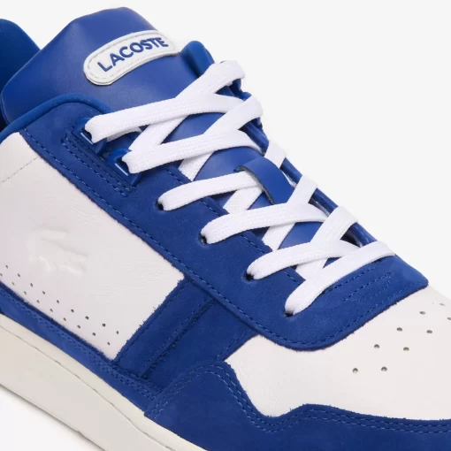 Lacoste Sneakers>Herren-Sneakers T-Clip Aus Kontrastleder Wht/Blue 080