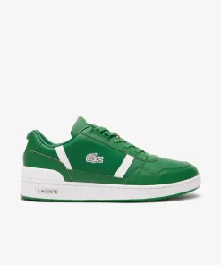 Lacoste Sneakers>Herren-Sneakers T-Clip Aus Leder Dk Grn/Wht 2D2