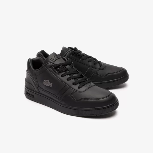 Lacoste Sneakers>Herren-Sneakers T-Clip Aus Leder Black / Black 02H