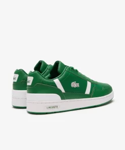 Lacoste Sneakers>Herren-Sneakers T-Clip Aus Leder Dk Grn/Wht 2D2