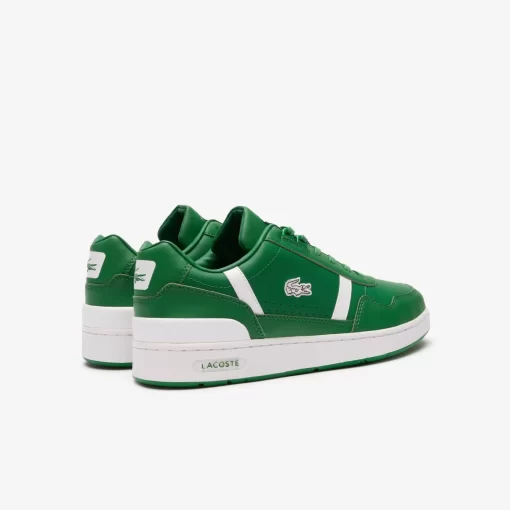 Lacoste Sneakers>Herren-Sneakers T-Clip Aus Leder Dk Grn/Wht 2D2