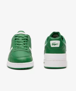 Lacoste Sneakers>Herren-Sneakers T-Clip Aus Leder Dk Grn/Wht 2D2