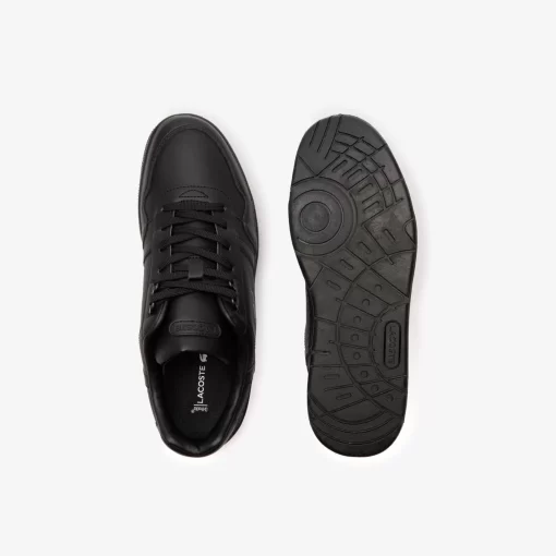 Lacoste Sneakers>Herren-Sneakers T-Clip Aus Leder Black / Black 02H