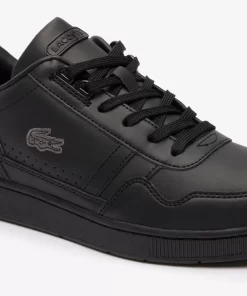 Lacoste Sneakers>Herren-Sneakers T-Clip Aus Leder Black / Black 02H