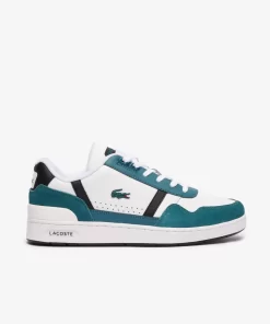 Lacoste Sneakers>Herren-Sneakers T-Clip Aus Leder Mit Logo White/Dark Green 1R5